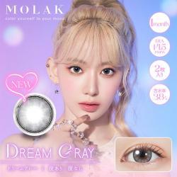 (2箱セット)【MOLAK 1month/モラクマンスリー】宮脇咲良イメージモデル 2箱4枚（1ヶ月装用）［ドリームグレー］