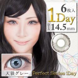 【DOLCE Perfect 1day／ドルチェパーフェクトワンデー】1箱6枚 (1日使い捨て)［天狼グレー]