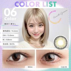 (2箱セット)【カラーリスト/COLOR LIST】2箱4枚（1ヶ月使用） [06]