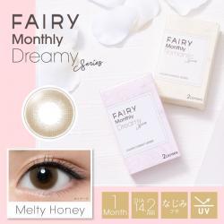 【フェアリーマンスリー／FAIRY Monthly】 1箱2枚 （1ヶ月装用） ［メルティハニー］