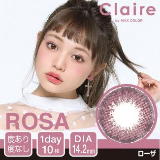 (2箱セット)【クレア／Claire】ちぃぽぽプロデュースカラコン 2箱20枚（1日使い捨て）［ローザ］