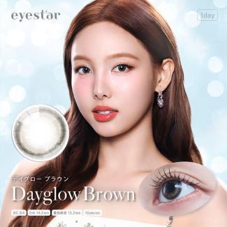 【アイスター／eyestar】TWICE NAYEON ブランドミューズ 1箱10枚入り (1日使い捨て)［デイグローブラウン］