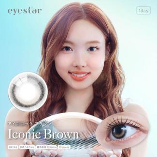 (2箱セット)【アイスター／eyestar】TWICE NAYEON ブランドミューズ 2箱20枚入り (1日使い捨て)［アイコニックブラウン］