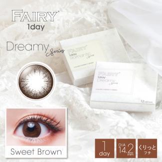 【FAIRY 1day／フェアリーワンデー】1箱12枚 度あり［スウィートブラウン］
