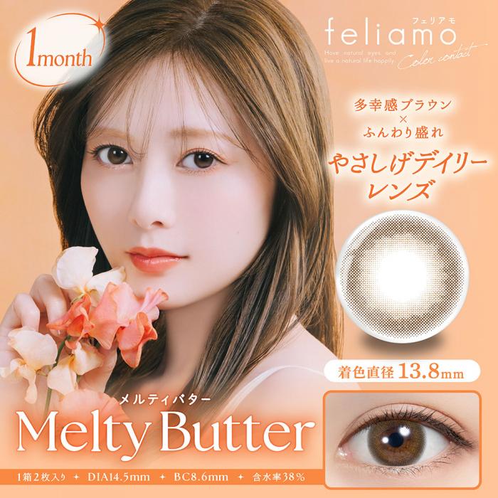 (2箱セット)【feliamo 1month/フェリアモマンスリー】2箱4枚（1ヶ月装用）［チョコミスト］