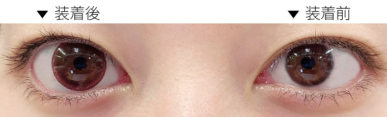 chayイメージモデルカラコン 1day CaraEyes UVMoist naturalplus-ワンデーキャラアイUVモイストナチュラルプラス ラッセルブラウン スタッフレビュー