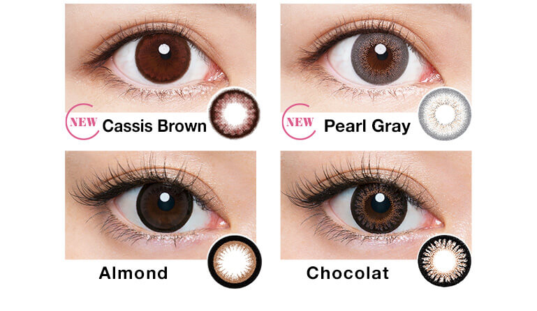 Cassis Brown Pearl Gray Almond Chocolat