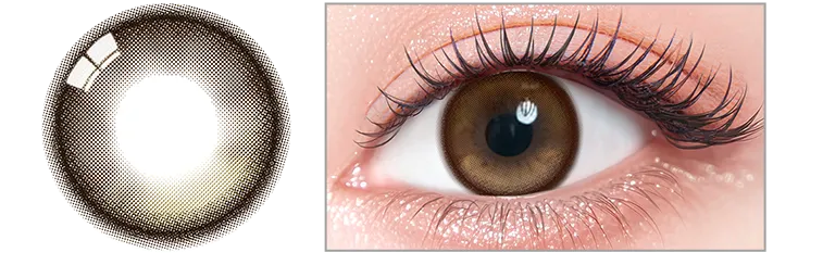 一条響イメージモデルカラコン colors -カラーズ ハニーグロス