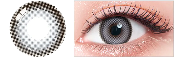 一条響イメージモデルカラコン colors -カラーズ ミスティーグレー