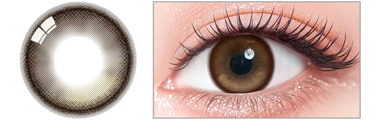 一条響イメージモデルカラコン colors -カラーズ ハニーグロス