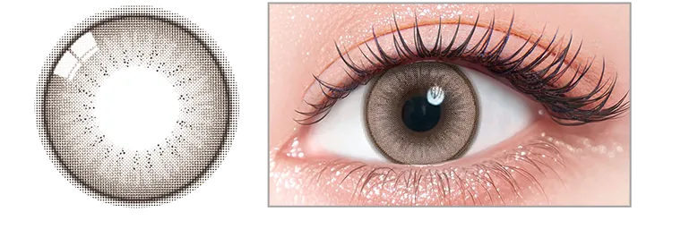 一条響イメージモデルカラコン colors -カラーズ シルクティントベージュ