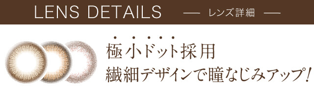 沢尻エリカイメージモデルカラコン Ever Color 1day Natural -エバーカラーワンデーナチュラル|LENS DETAILS 極小ドット採用 繊細デザインで瞳なじみアップ!