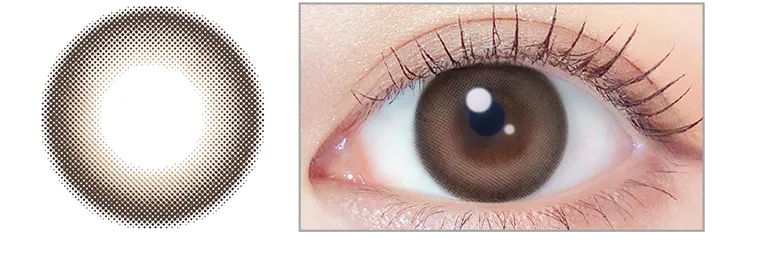 新木優子イメージモデル【エバーカラーマンスリー／EverColor 1MONTH】｜ミルクブラウニー