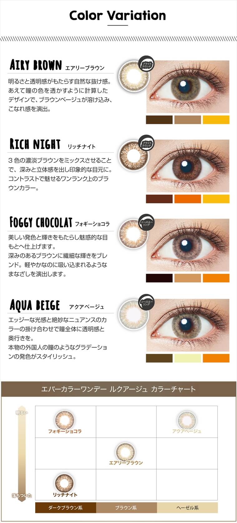 沢尻エリカイメージモデル|EverColor 1day LUQUAGE -エバーカラーワンデールクアージュ