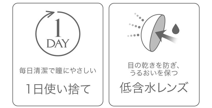 安斉かれんイメージモデルカラコン EverColor 1day LUQUAGE -エバーカラーワンデールクアージュ|毎日清潔で瞳にやさしい1日使い捨て。目の乾きを防ぎ潤いを保つ低含水レンズ。