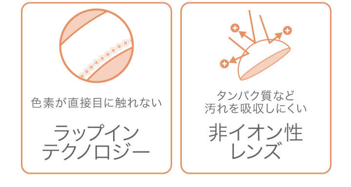 カラコン Ever Color 1day MOIST LABEL -エバーカラーワンデーモイストレーベル|色素が直接目に触れない ラップインテクノロジー タンパク質など汚れを吸収しにくい 非イオン性レンズ