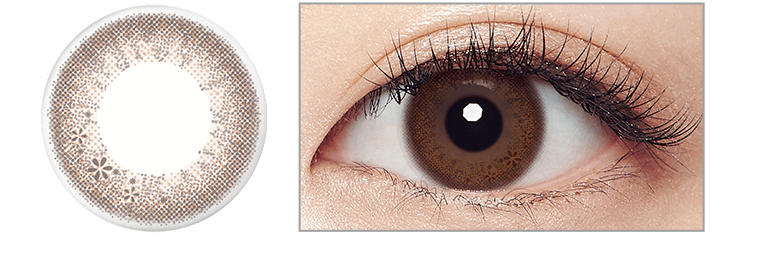 福原遥イメージモデルカラコン Eyecoffret 1day UV-M-アイコフレワンデーUVモイスト｜Base make-スウィーティメイク