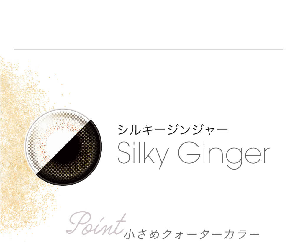 小嶋陽菜(こじはる)イメージモデルカラコン【フェアリーワンデーシマーリング/FAIRY 1DAY Shimmering】|シルキージンジャー ilkyGinger Point 小さめクォーターカラー レンズ