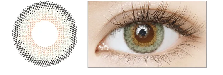パリスヒルトンイメージモデル Fierce eyes by Diya -フィアースアイズ バイ ダイヤ- エッジグリーン