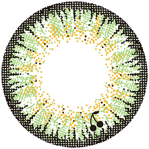 mimmamコラボレーションカラコン Flower Eyes 1day Crochet -フラワーアイズワンデークロッシェ｜ローレルグリーン