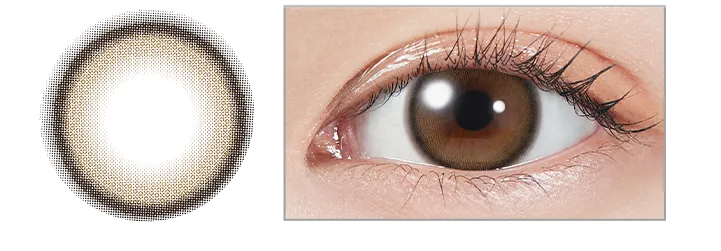 宮脇咲良イメージモデルカラコン【MOLAK 1month/モラクマンスリー】｜チェリッシュブラウン