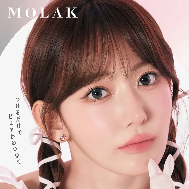宮脇咲良イメージモデルカラコン【molak 1month/モラクマンスリー】｜MOLAK つけるだけでピュアかわいい
