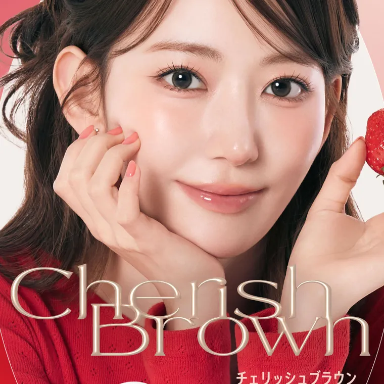 宮脇咲良イメージモデルカラコン【molak 1month/モラクマンスリー】｜Cherish Brown チェリッシュブラウン