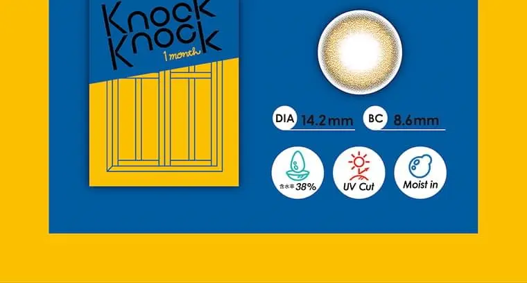 knockknock_1m -ノックノックマンスリー|DIA14.2mm BC8.6mm 含水率38% UVCut Moistin