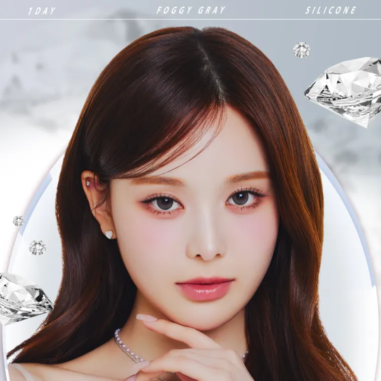 バン・ジミンイメージモデルカラコン 1-DAY Refrear a-eye｜1 DAY FOGGY GRAY SILICONE