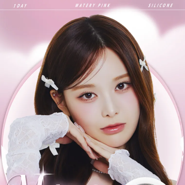 バン・ジミンイメージモデルカラコン 1-DAY Refrear a-eye｜1DAY WATERY PINK SILICONE 