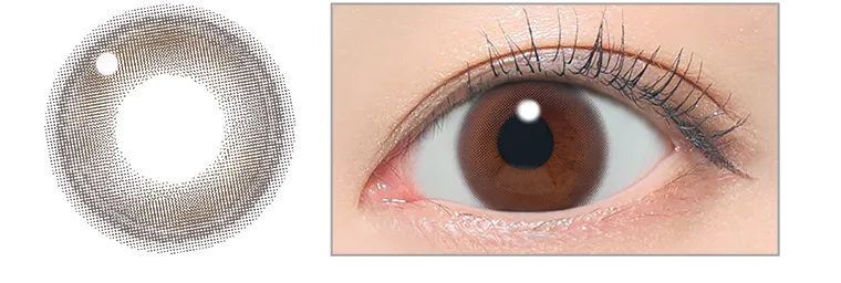 KIM CHAEWON (キム・チェウォン)イメージモデルカラコン ReVIA 1day -レヴィア ワンデー ヌイブラウン