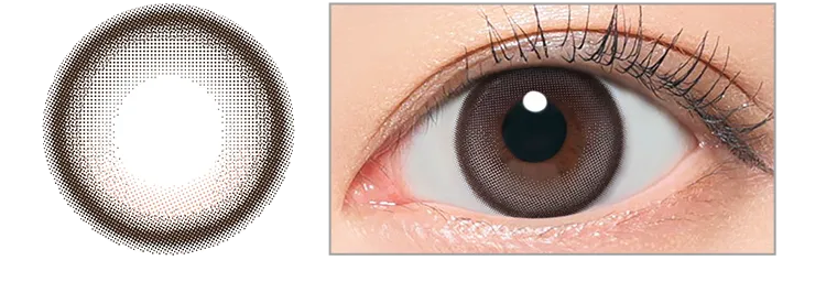 米澤りあイメージモデルカラコン RIARIA 1month 1month -リアリアマンスリー｜シリアルベージュ