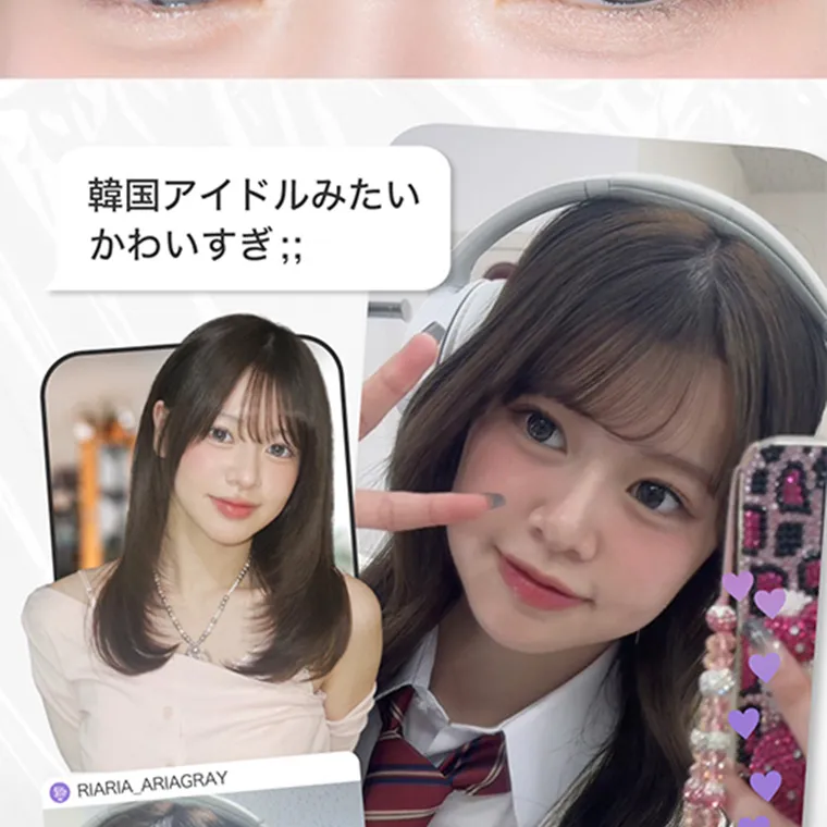 米澤りあイメージモデルカラコン RIARIA|韓国アイドルみたいかわいすぎ