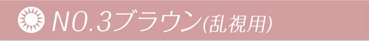 NO.3ブラウン