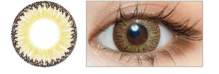 尾崎紗代子(おさよ)イメージモデル トゥインクルアイズワンデー UV+/Twinkle Eyes 1day UV+ |ブラウンベージュ