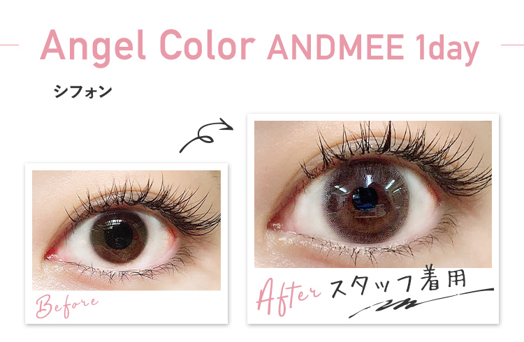 【Angel Color ANDMEE 1day/エンジェルカラー アンドミーワンデー】［シフォン］